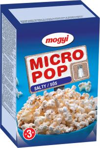 Microwave popcorn, salted 3*100g