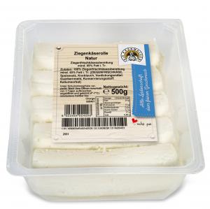 Goat´s milk cheese rolls natural