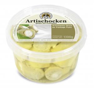 Artichokes filled with fresh cheese