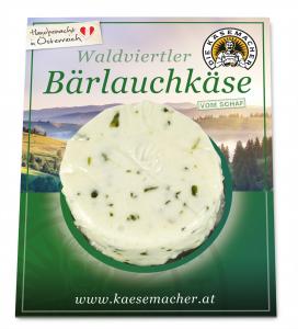 Waldviertler sheep`s milk cheese with wild garlic