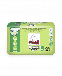 Open diapers / nappies Muumi Baby size 5 small package