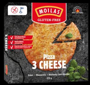 Moilas Gluten-Free 3 Cheese Pizza 270g (retail)