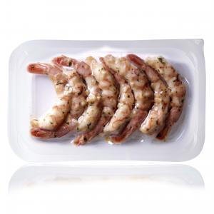 Marinated parsley & garlic  PTO argentinian shrimp  - skinpack