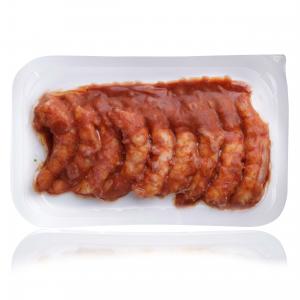 Marinated tex mex peeled and deveined argentinian shrimp - skinpack (cajun & tomato)