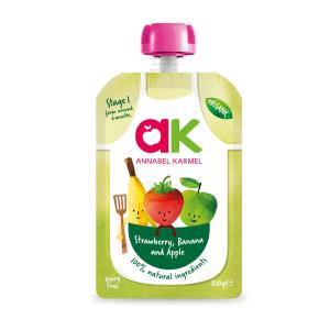 Organic Strawberry, Banana & Apple Puree