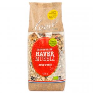 Organic glutenfree oat muesli red fruit