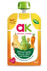 Organic Butternut Squash, Carrot, Broccoli & Chickpea Puree