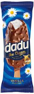 DADU vanilla flavour ice cream stick with almonds, 100ml