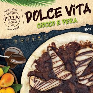 PREMIUM FROZEN CHOCOLATE AND PEAR PIZZA DOLCEVITA