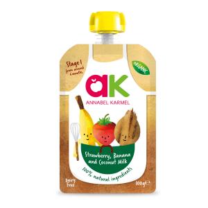 Organic Strawberry, Banana & Coconut Milk Puree