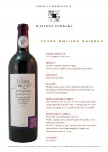 Cuvée Château Aumèdes Emilien Raissac 2014