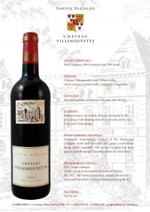 Cuvée Château Villenouvette rouge  2015