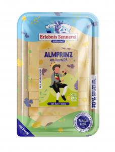'Almprinz' Large hole semi-hard cheese from hay milk g.t.S., 3 month