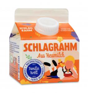 Whipped cream from hay milk g.t.S.  with 32% Fett