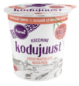 Cottage cheese with prawn noodles