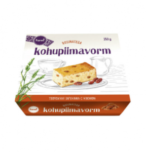 FARMI Vanilla flavoured curd cake with rasins