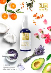 Atlantis Skincare Stretch mark oil for pregnant belly