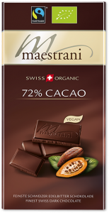Maestrani Swiss Organic 72% Cacao 