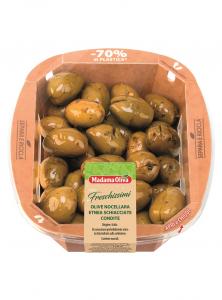 Eco-Sustainable Line - CRACKED GREEN SPICY NOCELLARA ETNEA OLIVES
