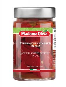 Hot Calabrese Peppers in Oil