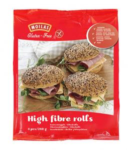 Moilas Gluten-Free High-Fibre Rolls 4 x 60g (retail)