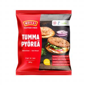 Moilas Gluten-Free Dark Bread 3 x 80g sliced (retail)