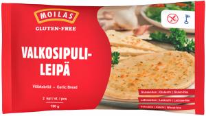 Moilas Gluten-Free Garlic Flat Bread 2 x 90g (retail)