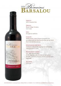 LES DOMAINES BARSALOU GRENACHE NOIR
