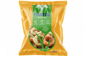 IQF Battered red/green/yellow pepper rings.