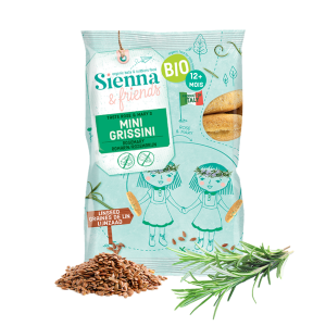 Mini Grissini with Linseed & Rosemary 20g