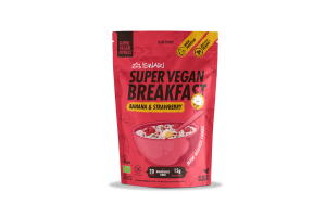 Super Vegan Breakfast Banana Strawberry