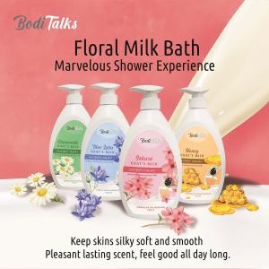 BodiTalks Floral Goat's Milk Shower Cream