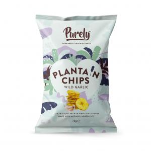 Purely Plantain Chips - Wild Garlic