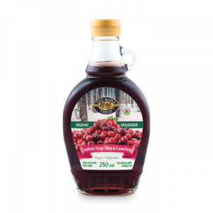 Glass 250ml Organic Cranberry Maple Syrup