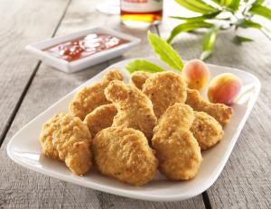 Vegetable nuggets made from soya