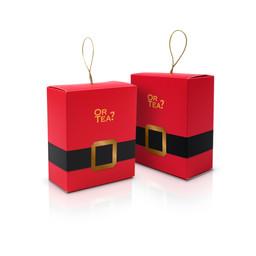 Or Tea? Mini Santa, 5 Gingerbread Orange Sachets - Christmas Tea