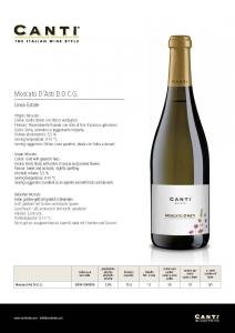 CANTI Moscato d'Asti DOCG