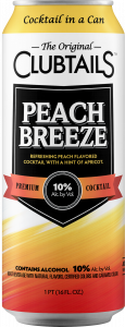 Clubtails Peach Breeze 16oz