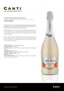 CANTI Caffè Roma Moscato Peach