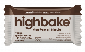 Highbake gluten free cocoa biscuits with sweetener