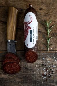 100% Water Buffalo Salami, Natural and  Paprika