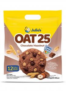 JULIE'S OAT 25 CHOCOLATE HAZELNUT COOKIES