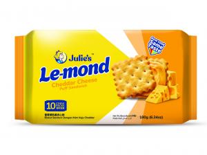 JULIE'S LE-MOND CHEDDAR CHEESE SANDWICH BISCUIT