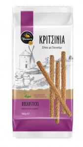 Vegan wheat breadsticks with sesame 180g.