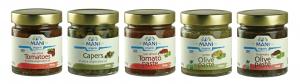 Greek appetizers, organic, retail packaging