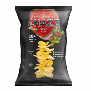 CHAZZ Kettle Potato chips Bloody Mary flavour, 90g