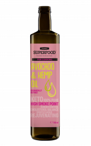 ORGANIC REFINED AVOCADO & HEMP SEED OIL BLEND FOR COOKING
