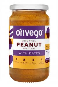 Organic Smooth Peanut Butter with Dates 340 g