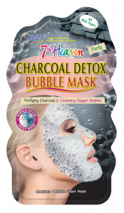 UK-Made Charcoal Detox Bubble Sheet Mask with Purifying Charcoal & Cleansing Oxygen Bubbles for a Brighter Complexion