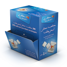 Wrapped White sugar cubes